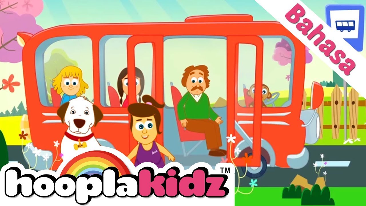 Roda Di Bus | Wheels On The Bus | HooplaKidz Lagu Anak Anak | Kartun Anak Indonesia