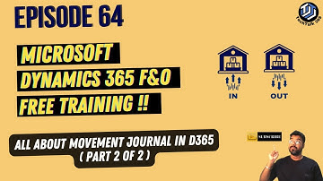 EPISODE 64 | All about inventory movement journal  in Microsoft Dynamics 365 (Part 2 of 2)