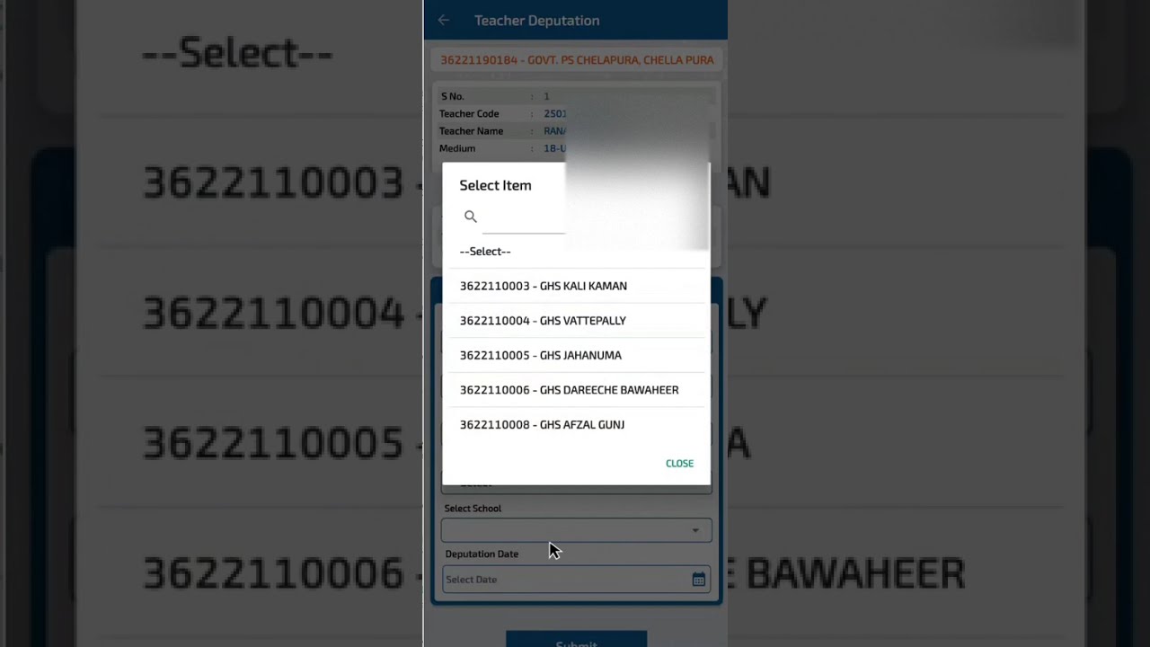 Teachers Data Updation on Telangana School Education App 