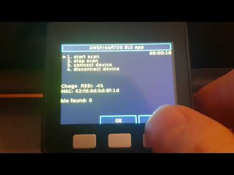 m5stack ble scan on AWSFreeRTOS