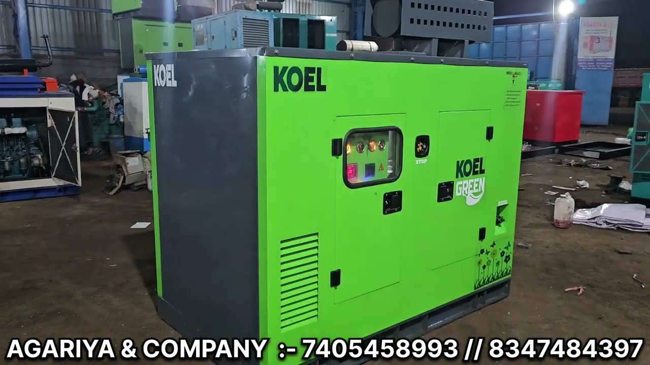 Kirloskar 40 kva generator with brand new canopy . 