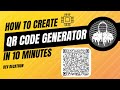 Make a QR code generator using python in under 10 minutes