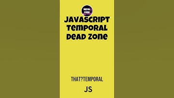 004: Javascript Temporal Dead Zone (TDZ) in 30 seconds #shorts #javascript #software