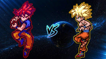 👹GOKU SSG V7 VS GOKU SSJ DAMAGED IN JUMP FORCE MUGEN