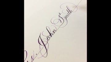 Indian Calligrapher- Copperplate script for Envelopes and Wedding Invitations.