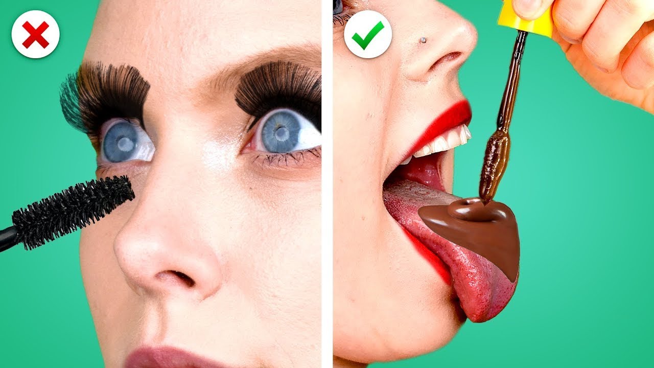 CRAZY WAYS TO SNEAK FOOD INTO MAKEUP || Fun DIY Sneaking Tricks by Crafty Panda School