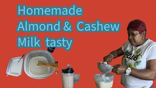 Homemade  Almond & Cashew  Milk  try it  tasty.