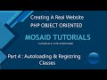 creating a real website with php object oriented part 4 Autoload and Register Classes