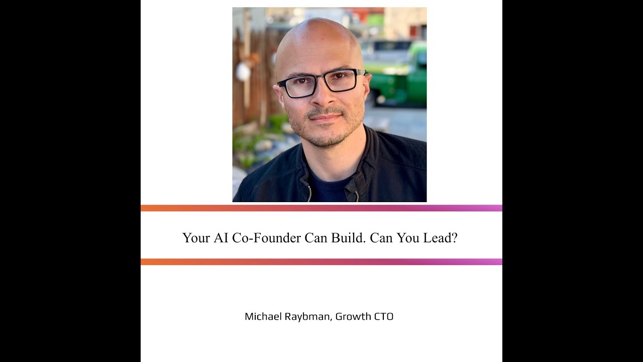 Episode 21: Your AI co-founder can build. Can YOU lead?