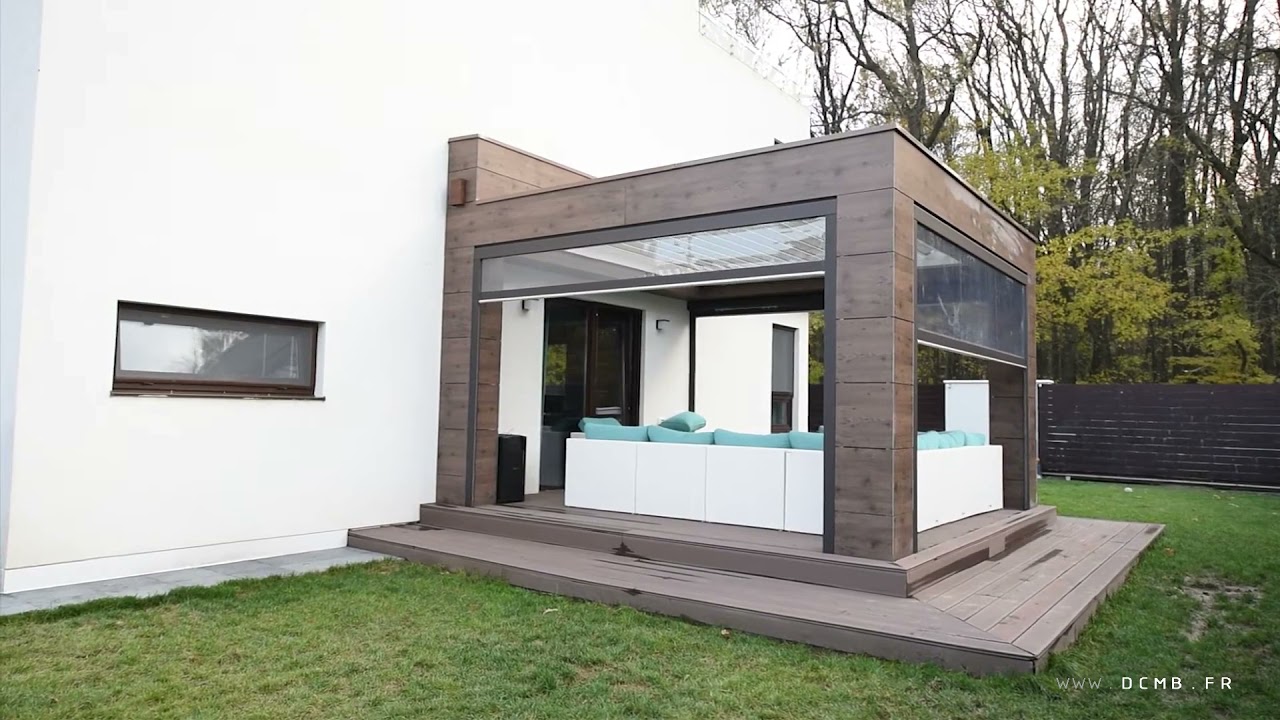 Pergola Alba et Store Crystal par DCMB