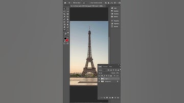How to bend an Eiffel Tower in Photoshop #photoshop #shorts