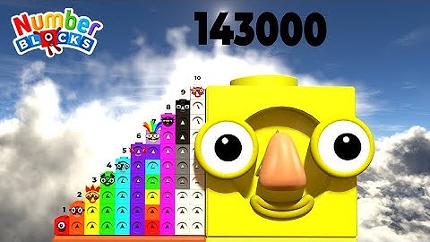 Numberblocks Mathlink Stepsquad 1 to 10 vs 1000 to 150,000 SUPER GIANT Standing Tall Numbers Pattern