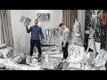 Destroying my Son's Apartment with 100m of Tin Foil {Prank Wars}