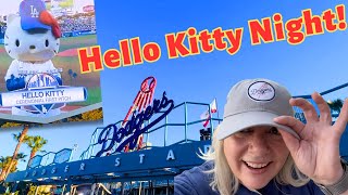 HELLO KITTY 50th Anniversary at Dodger Stadium! | Hello Kitty Night!