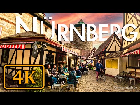 Nuremberg Morning Walk 4K 2023 | Nürnberg | Germany Walking Tour #nürnberg #germany  #deutschland