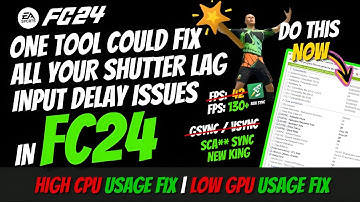 One Tool Fix FC 24 PC Stuttering & Input Delay | 100% Working | FC 24 Corner Lag Fixed