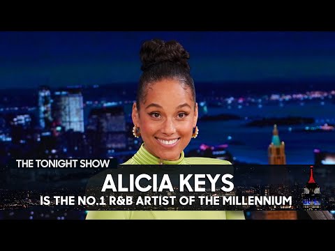 Alicia Keys Learned She Was the No. 1 R&B Artist of the Millennium While Doing Dishes | Tonight Show