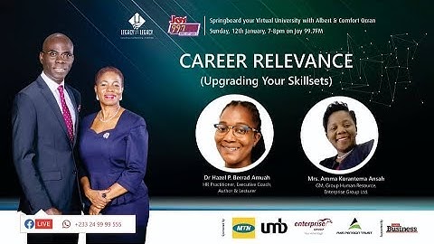 Career Relevance (Upgrading Your Skillsets) - Springboard your Virtual University