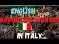 Most common English Bachelor courses in Italy| Study in Italy| English courses
