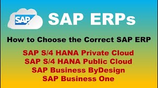 SAP ERP Guide: S/4 HANA, On-Prem, Public Cloud, ByDesign, BONE / Explained for Businesses/Cost/Value