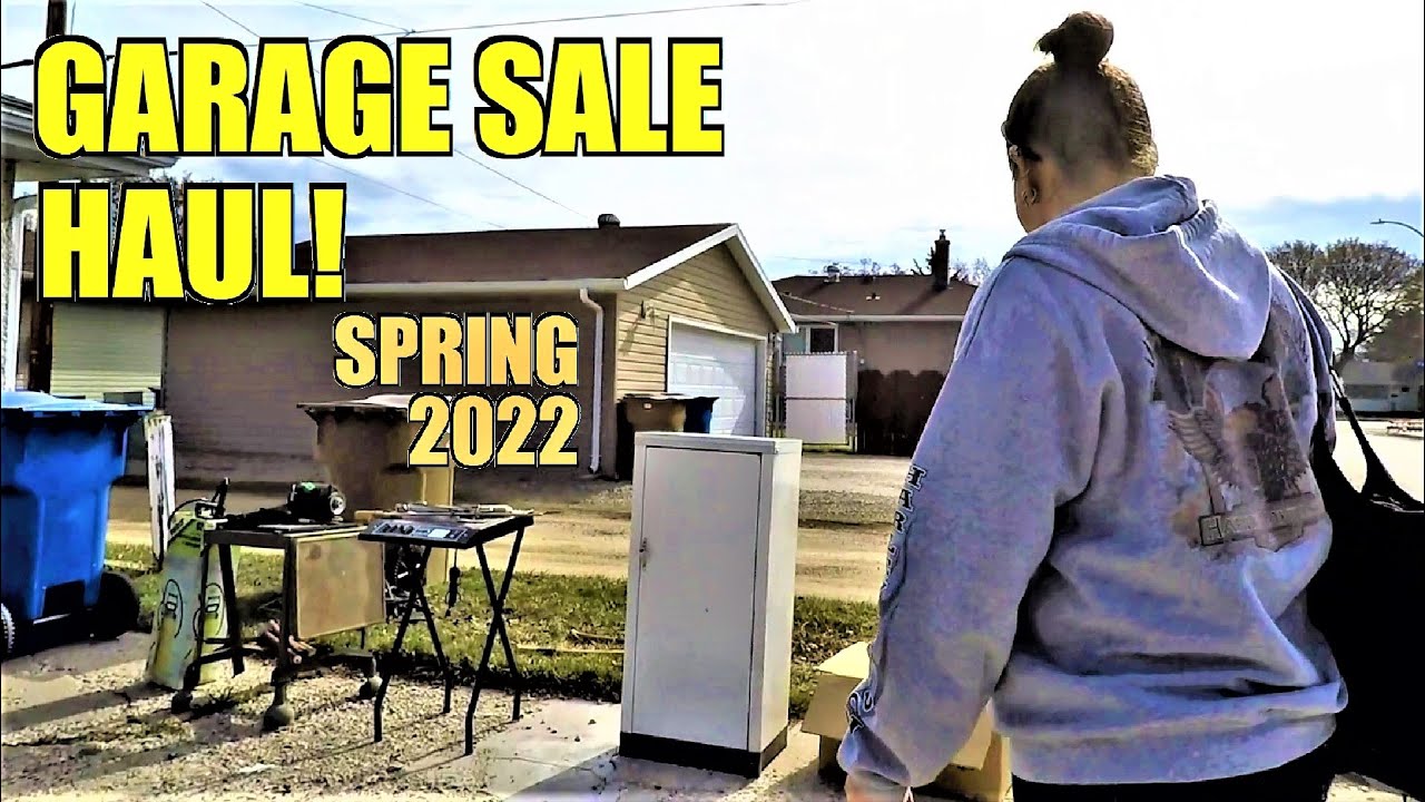Ep382:  VINTAGE YARD SALE THRIFTING HAUL! - RETRO METAL FURNITURE & MORE!