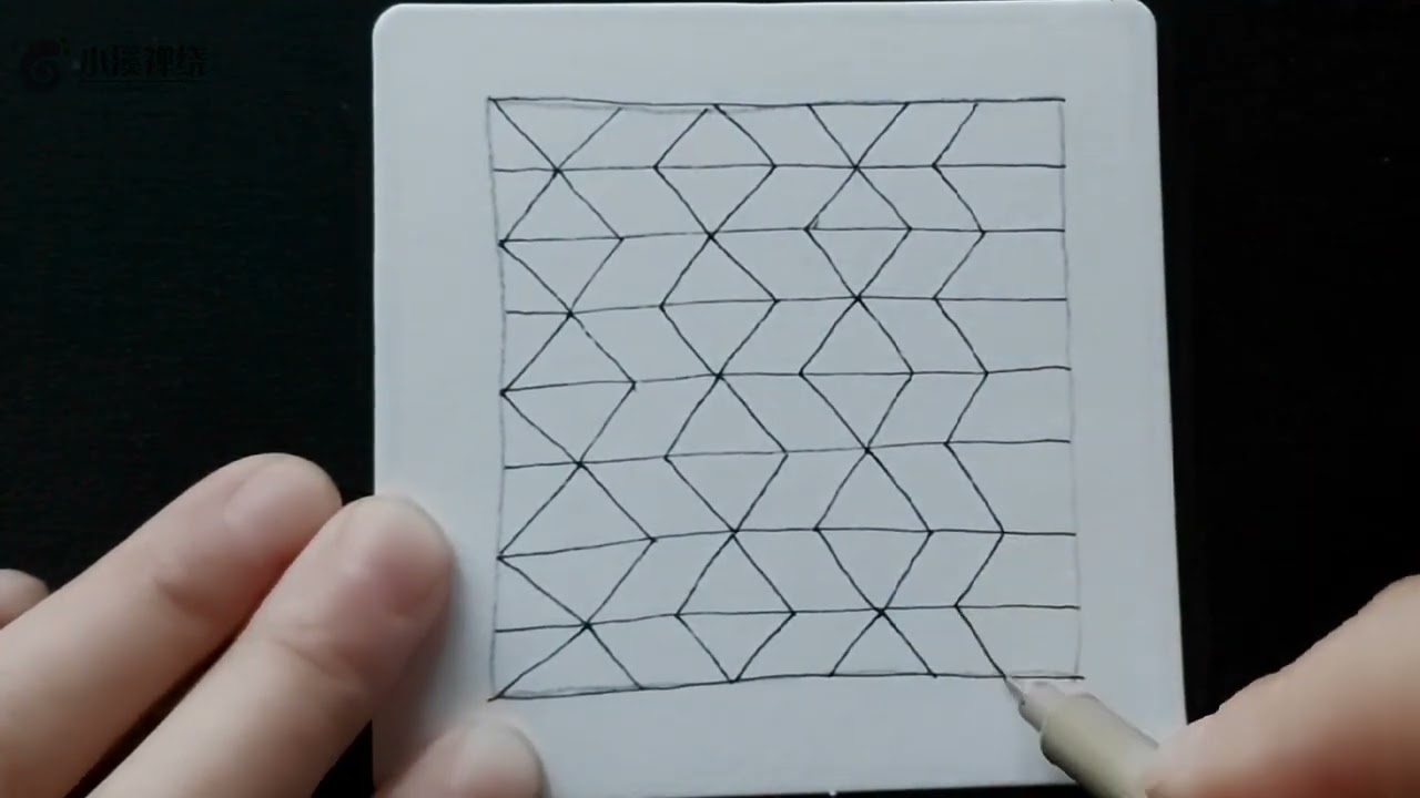 禅绕画官方图样：Beeline（捷径）