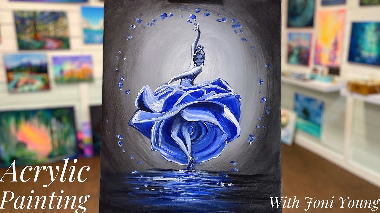 HOW TO PAINT “Flower Dancer” acrylic
