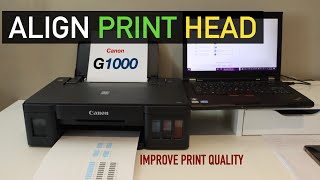 Canon Pixma G1000, G1200 Print Head Alignment.