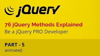 jQuery Tutorial for Beginners, Part - 5 | 76 jQuery Methods - animate method in jQuery