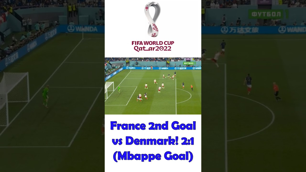Mbappe 2nd goal vs Denmark 