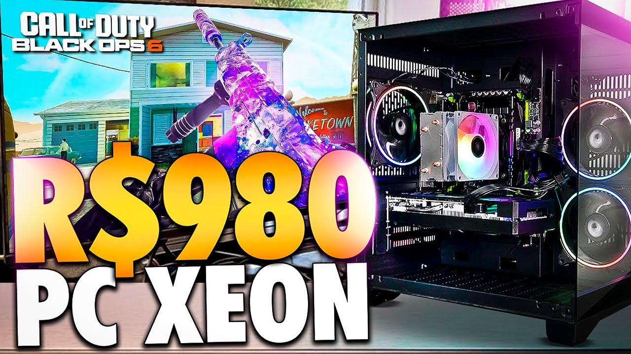 I BUILT A CHEAP XEON GAMER PC FOR R$980 READY FOR GAMES RUNS