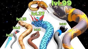 SNAKE Evolution Run 3D - Level Up 