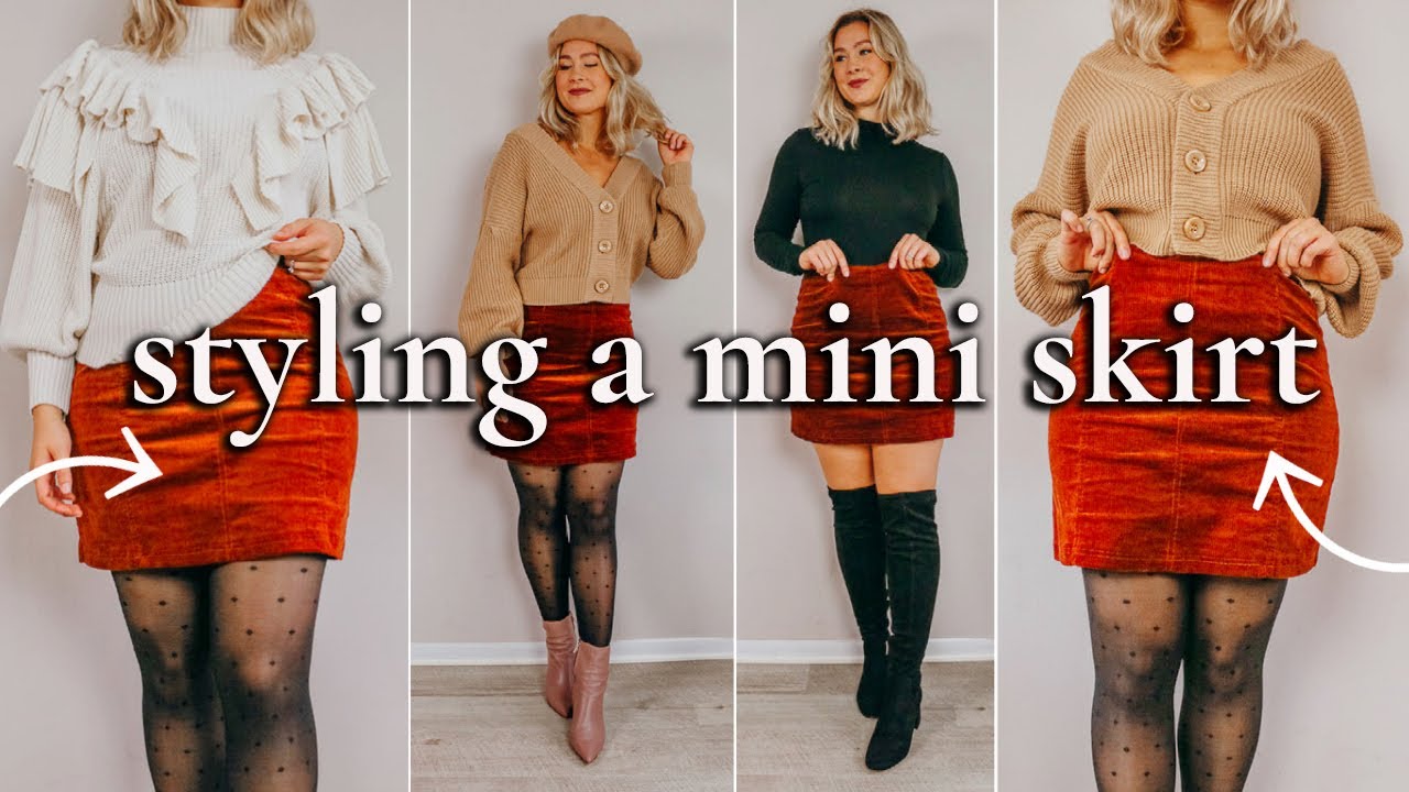 1 SKIRT 5 WAYS, HOW TO STYLE A MINI SKIRT IN THE FALL