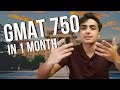 750 on the GMAT in 1 Month (with FREE study plan PDF)
