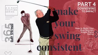 Single Plane Golf Swing Series - Part 4 - Downswing to Impact