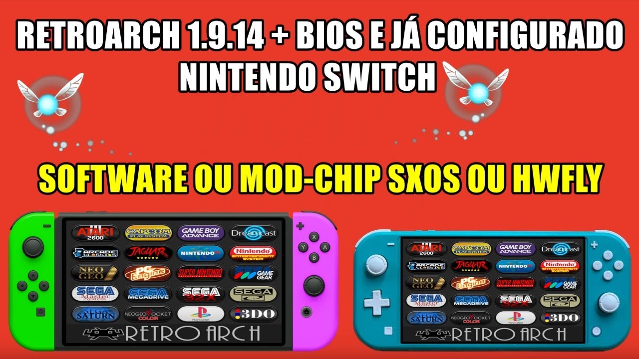 Retroarch + Citra 3DS + Bios Já Configurado - Nintendo Switch ( Software ou  Mod Chip ) 