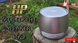 HP Bleutooth Speaker 360. Surprisingly Clear Audio !! | Review and Sound  Test | - YouTube