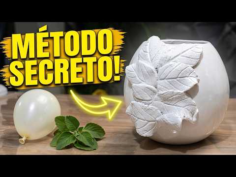 PLASTER VASE | Easy DIY Craft #plastervase #freemold