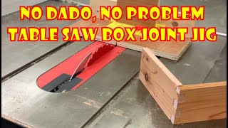 No Dado? No Problem! Box Joint Jig for Any Table Saw 🪚