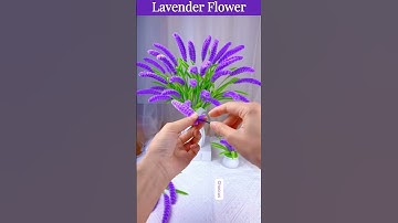 DIY Lavender: How to Make Lavender Flower with Pipe Cleaners (Handmade Gift Ideas)  #diy #flowers