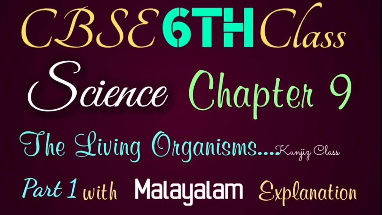 CBSE class 6ScienceChapter 9Living Organisms Characteristics&Habitats