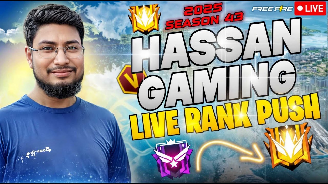 New Grandmaster Top 1 Push V Badge Lobby FF LIVE Free Fire LIVE ...