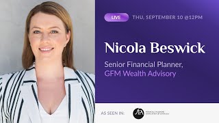 Finalist in women finance awards; financial planner/advisor of the
year 2020 | nicola beswick