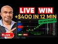 +$400 in 12 Minutes 🔥 55 NQ Points | Order Flow (Live Trade)