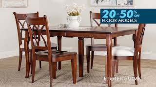 One Extra Week of Floor Model Sale! | Kloter Farms American Made Furniture
