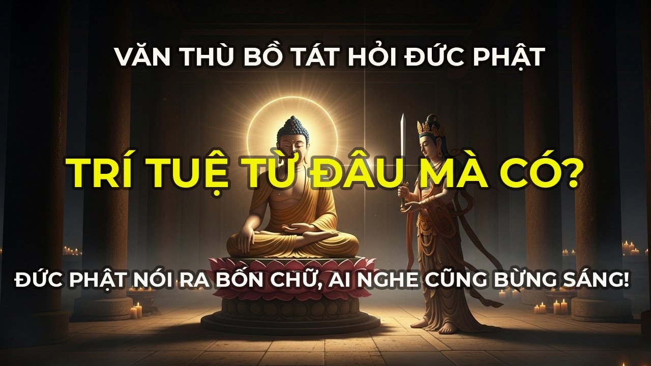 Văn Thù Bồ Tát hỏi Đức Phật: “Trí tuệ từ đâu mà có?” – Đức Phật mỉm cười nói ra bốn chữ !