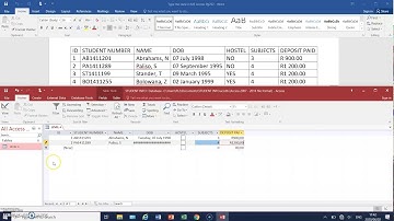 ENTER DATA IN TABLE AND PRINT RECORDS IN MS ACCESS