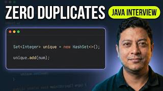 Java Interview Question remove duplicates from a given array by AJ