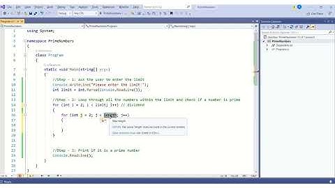 Print the prime numbers | C# Programs | C# console application | C# interview Questions and Answers