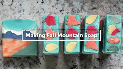 Making Fall Mountain Soap | Snowy Peak Soap
